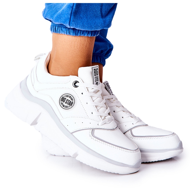 Sapatos esportivos na Big Star II274314 plataforma branca branco