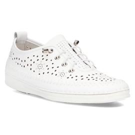 Sapatos de couro Filippo DP2135 / 21 Wh branco Sapatos de couro Filippo DP2135 / 21 Wh branco