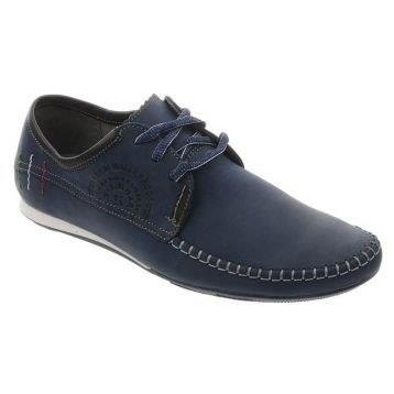 Lemar Mocassins masculinos com atacadores 872 azul marinho Lemar Mocassins masculinos com atacadores 872 azul marinho