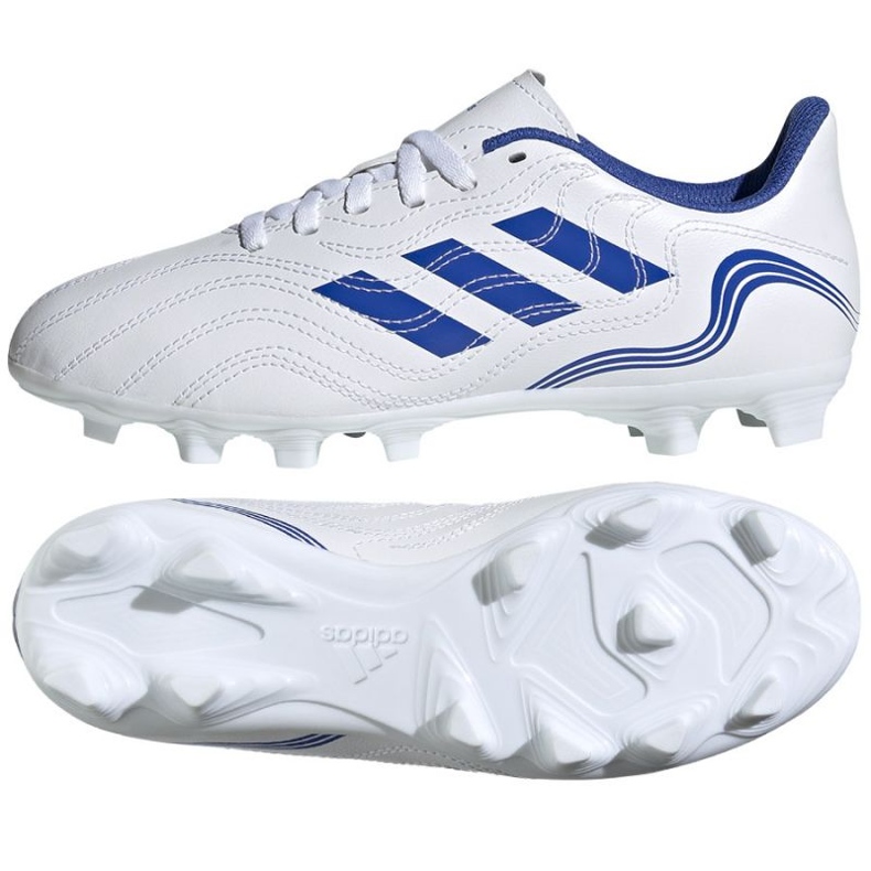 Chuteira Adidas Copa Sense.4 FxG Jr GW7400 branco
