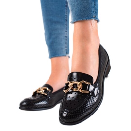 W. Potocki Mocassins Potocki elegantes preto