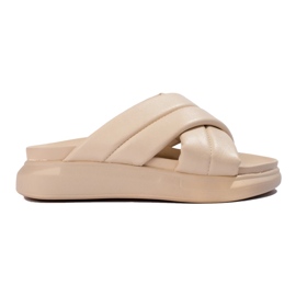 Chinelos na plataforma LA.FI bege