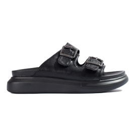 Chinelos LA.FI com fivelas preto