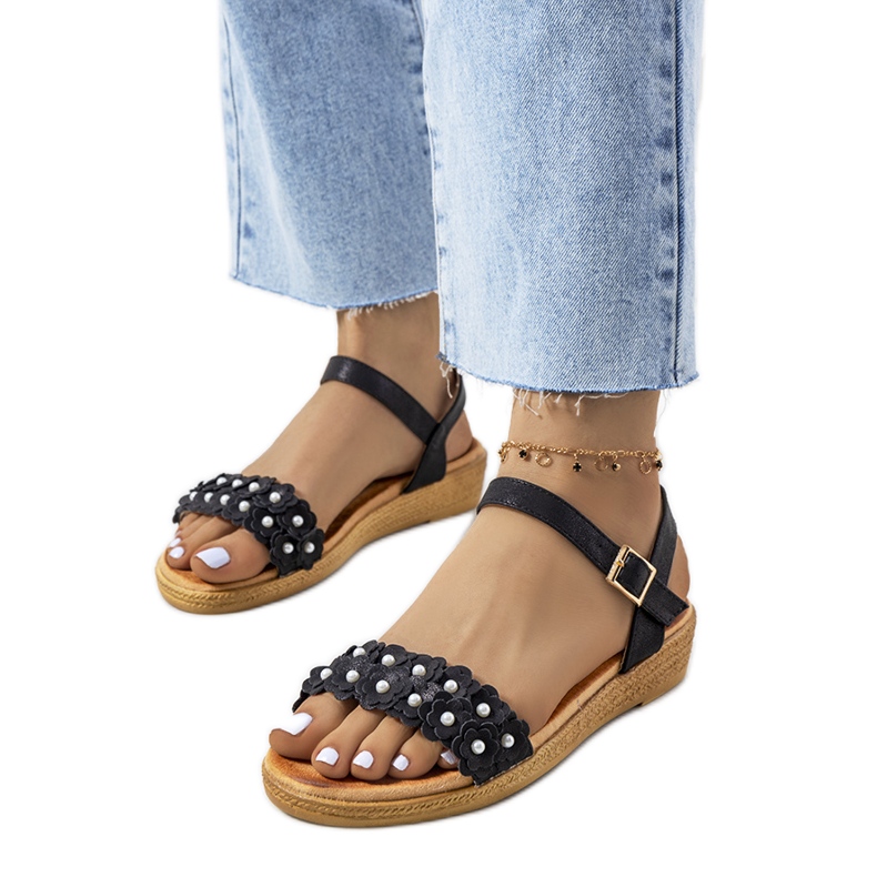 Sandálias pretas de mulher Farra preto