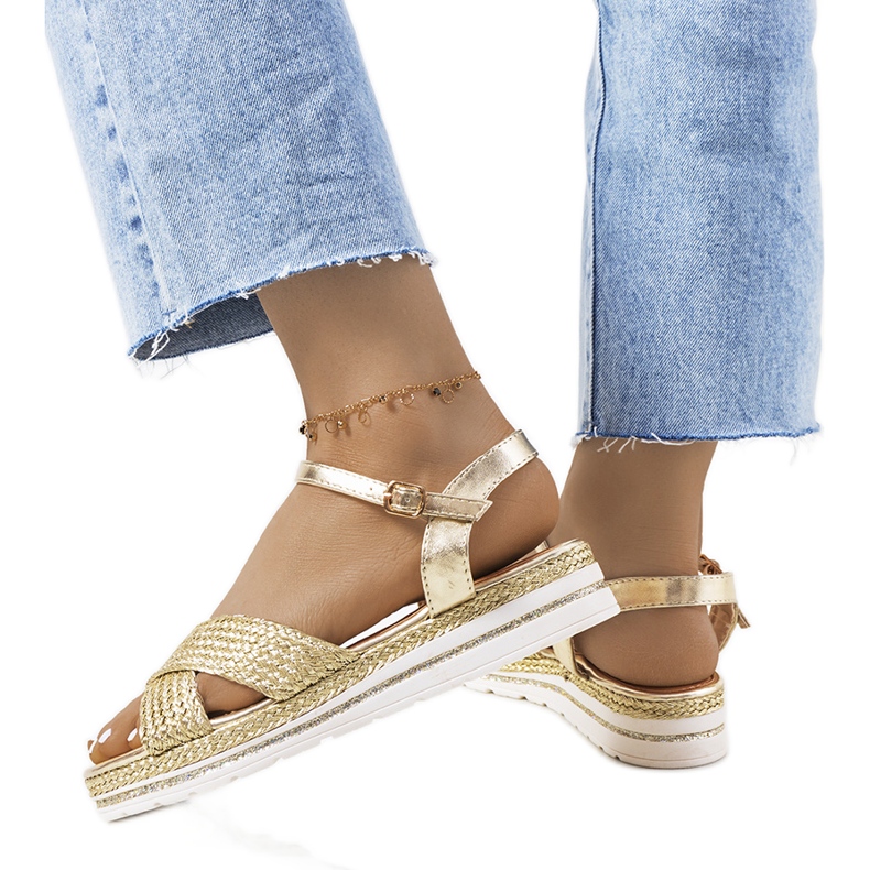 Sandálias douradas de mulher Chirnside dourado