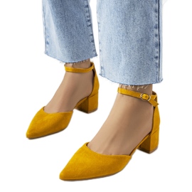 Bombas de mostarda Litze amarelo Bombas de mostarda Litze amarelo