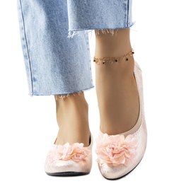 Duff bailarinas metalizadas rosa