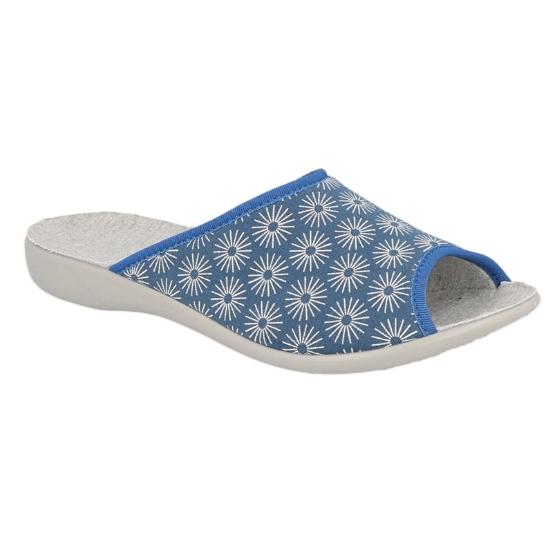 Calçado feminino Befado pu 254D142 azul cinza