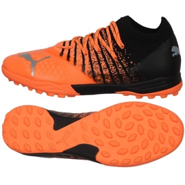 Chuteiras de futebol Puma Future 1.3 Pro Cage M 106754 01 multicolorido laranjas e vermelhos