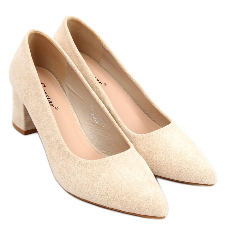 Sapatos de salto largo Mindy Beige bege