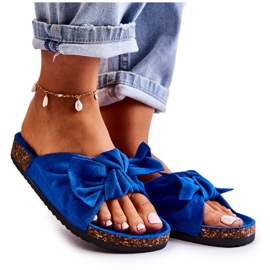 PS1 Chinelos Wendy Cork Sola Azul Escuro