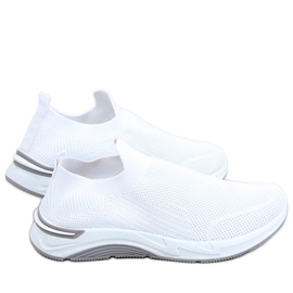Bloom White meias sapatos esportivos branco