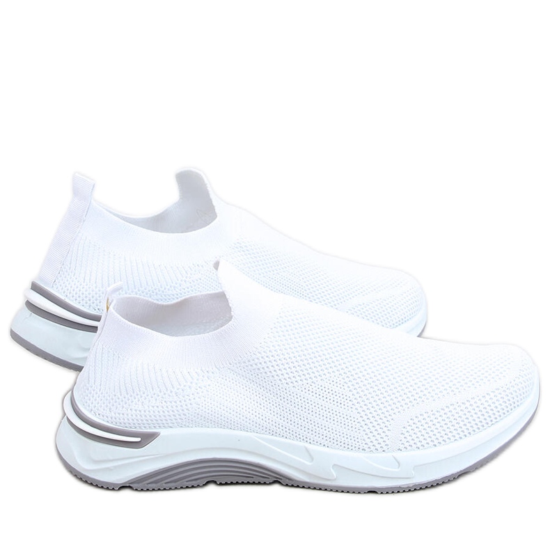 Bloom White meias sapatos esportivos branco