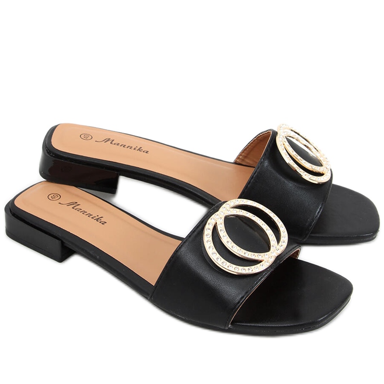 Pantufas Allor Black para mulher preto