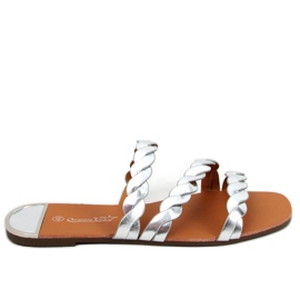 Chinelos de mulher Clover Silvery prata