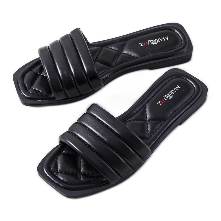 Chinelos pretos de mulher Keulen