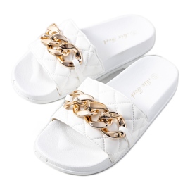 Pantufas acolchoadas brancas Anandi branco