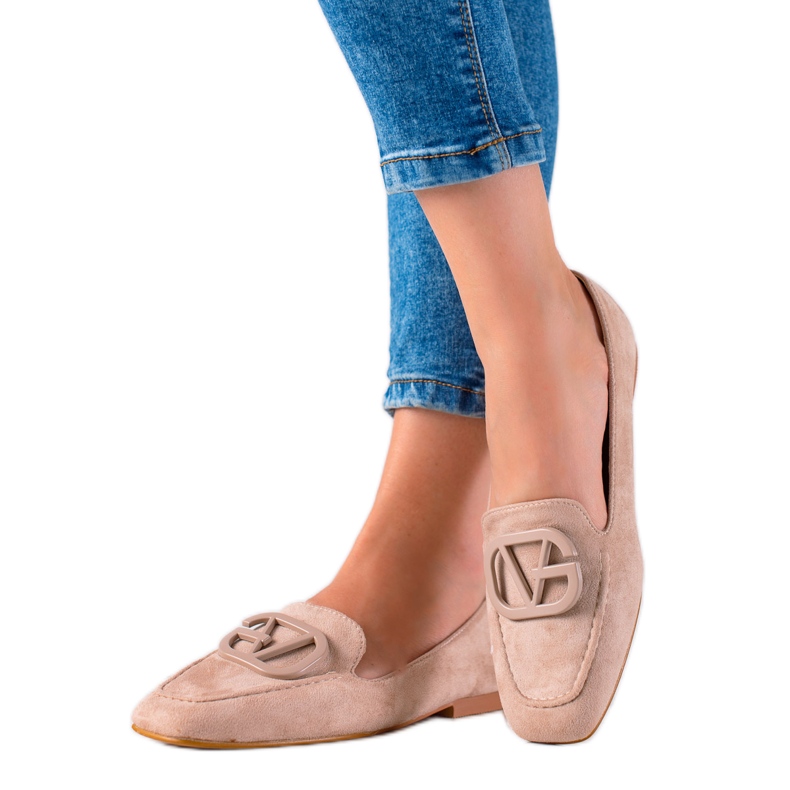 Seastar Mocassins elegantes de camurça bege castanho