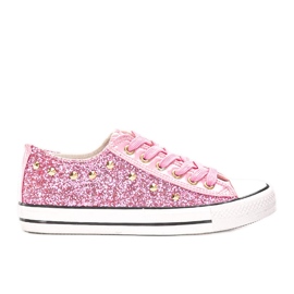 Tênis rosa com glitter Kirst