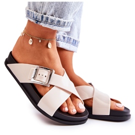 Chinelos femininos de borracha ZAXY JJ285057 Branco