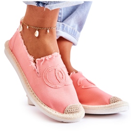 PS1 Alpargatas femininas clássicas Coral Flaure rosa