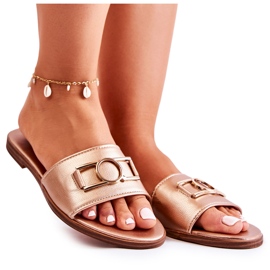 PE1 Chinelos Clássicos Femininos com Decoração Sherri Dourada dourado PE1 Chinelos Clássicos Femininos com Decoração Sherri Dourada dourado