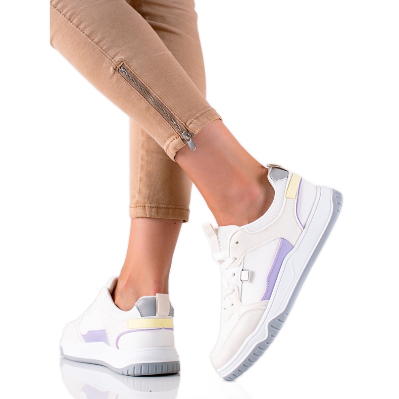 TRENDI Calçados esportivos coloridos branco multicolorido