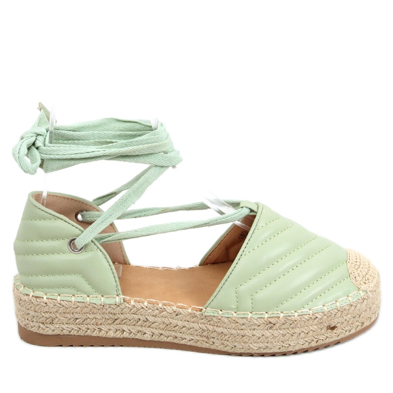 Alpercatas com amarração no tornozelo Freesia Green verde