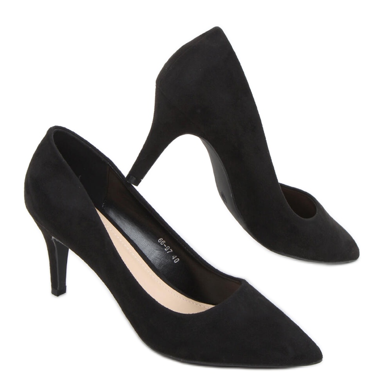 Stilettos em um confortável salto Holly Black preto