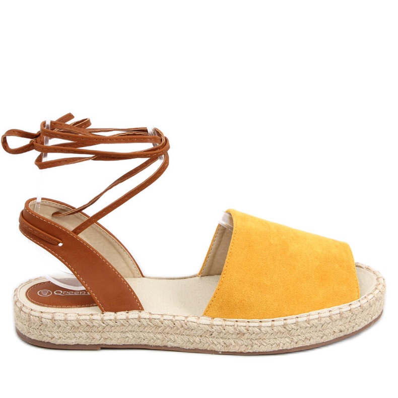 Alpercatas femininas Andrina Yellow castanho amarelo