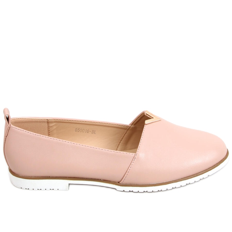 Mocassins femininos nude macios rosa