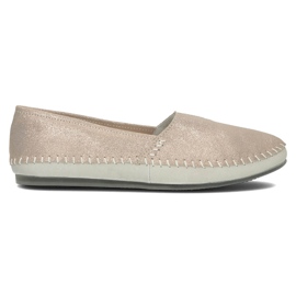 Sapatos de couro Filippo DP031 / 22 Go golden cinza dourado