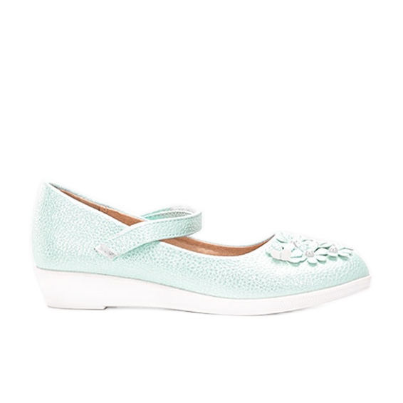 BM Bailarinas verdes brilhantes para crianças Alaja