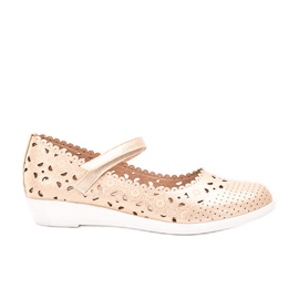 Bailarinas a céu aberto de ouro infantil Cardosa dourado