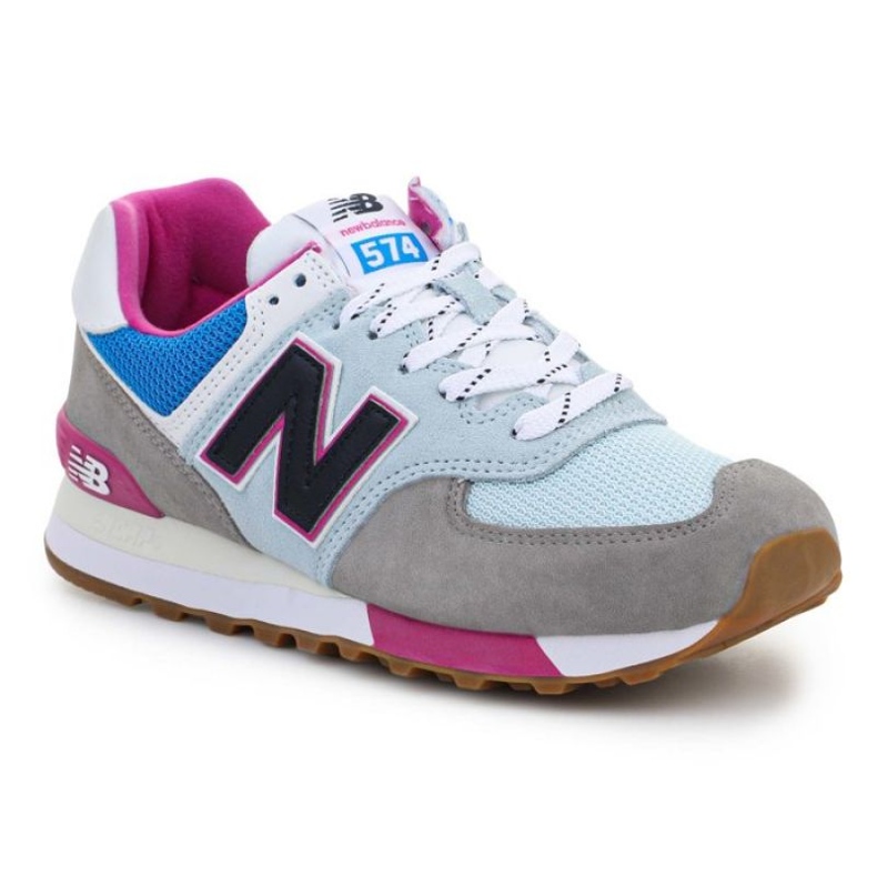 New Balance Novo equilíbrio W WL574PO2 azul multicolorido