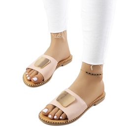 Chinelos de mulher rosa Synan