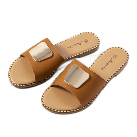 Chinelos Synan de mulher marrons marrom