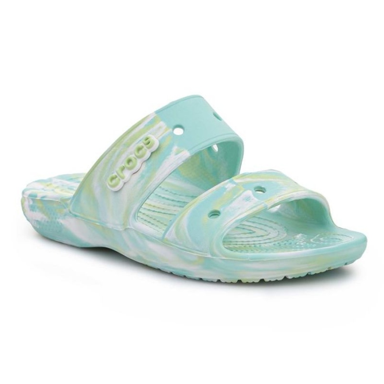 Sandália Crocs Classic Marbled W 207701-4SU azul