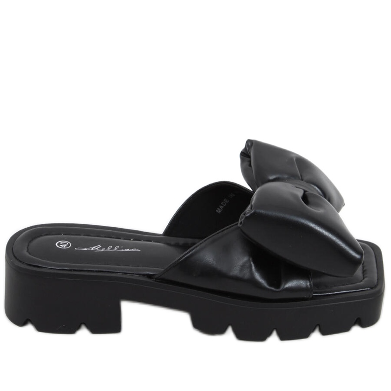 Chinelos Keesha Black Sola Alta preto