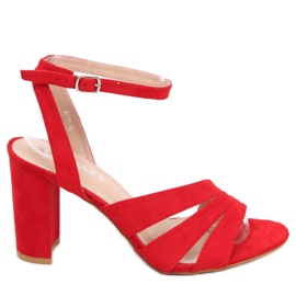 Leslie Sandália de tacão vermelho Leslie Sandália de tacão vermelho