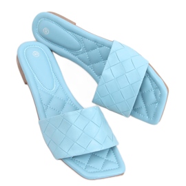 Chinelos com sola quadrada Sahar LT.BLUE azul