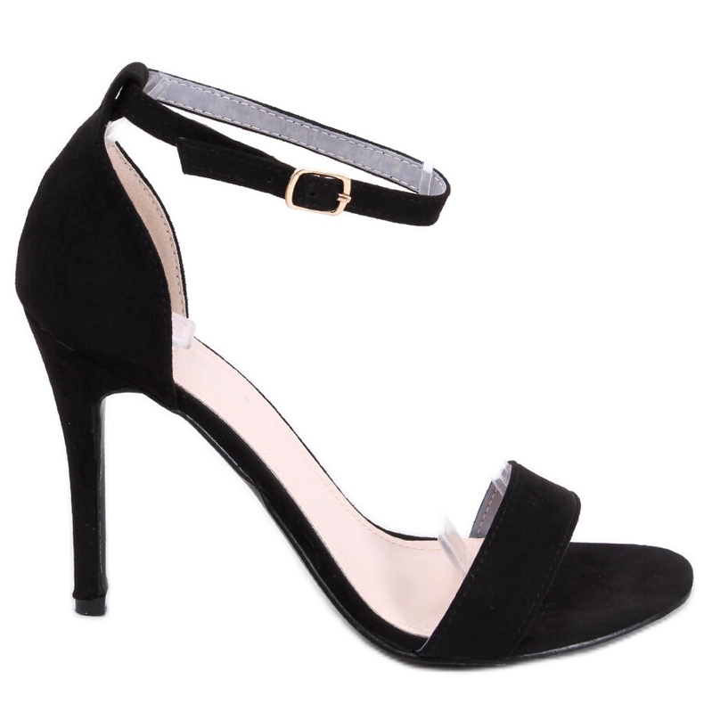 Sheila Sandália preta de salto alto preto