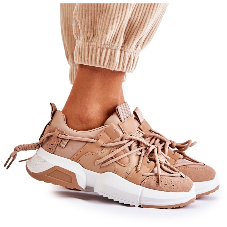 Sneakers Sport Shoes para mulheres Camel Someday castanho