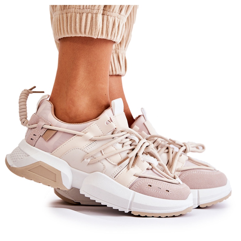 Sneakers Sport Shoes para mulheres Camel Someday bege
