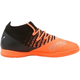 Chuteiras de futebol Puma Future Z 3.3 It Jr 106776 01 laranja laranjas e tintos