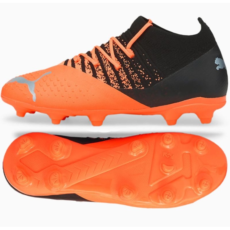 Chuteiras de futebol Puma Future Z 3.3 FG / AG Jr 106773 01 laranja laranjas e tintos