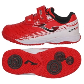 Chuteiras de futebol Joma XPander 2206 In Jr XPJS2206INV branco vermelho laranjas e vermelhos