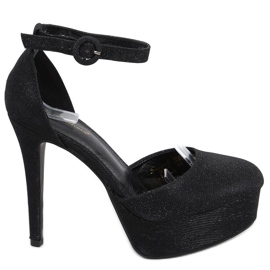 Bombas na plataforma Brooke Black preto