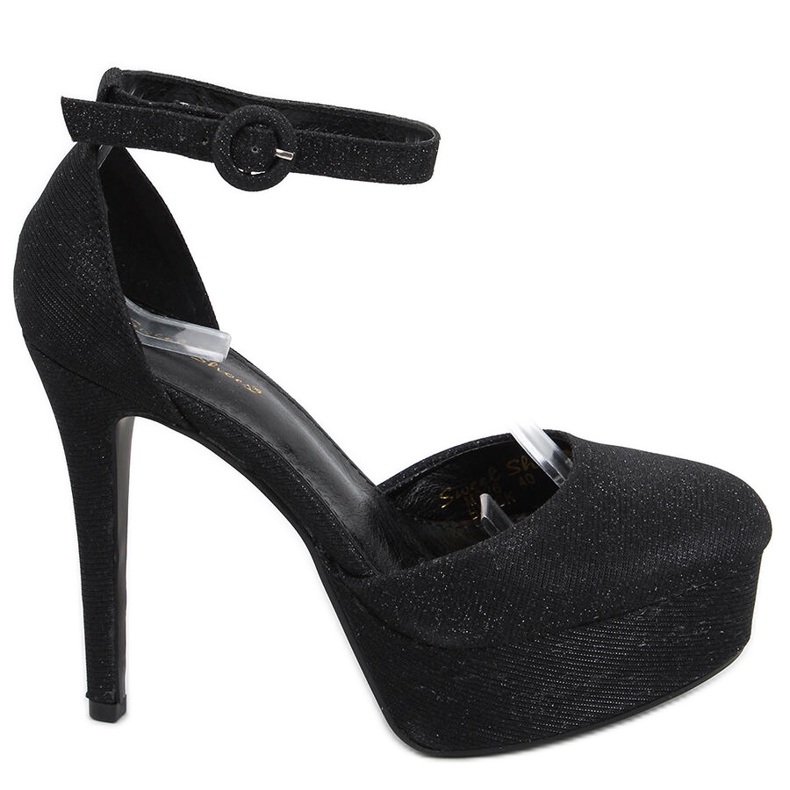 Bombas na plataforma Brooke Black preto