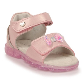 BM Sandália de velcro com laço Miss❤E Jr EU650B rosa BM Sandália de velcro com laço Miss❤E Jr EU650B rosa